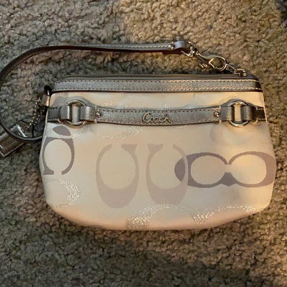 Silver Coach Purse